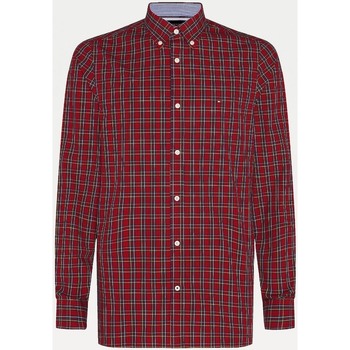 Textil Homem Camisas mangas comprida Tommy Hilfiger MW0MW15052 Vermelho