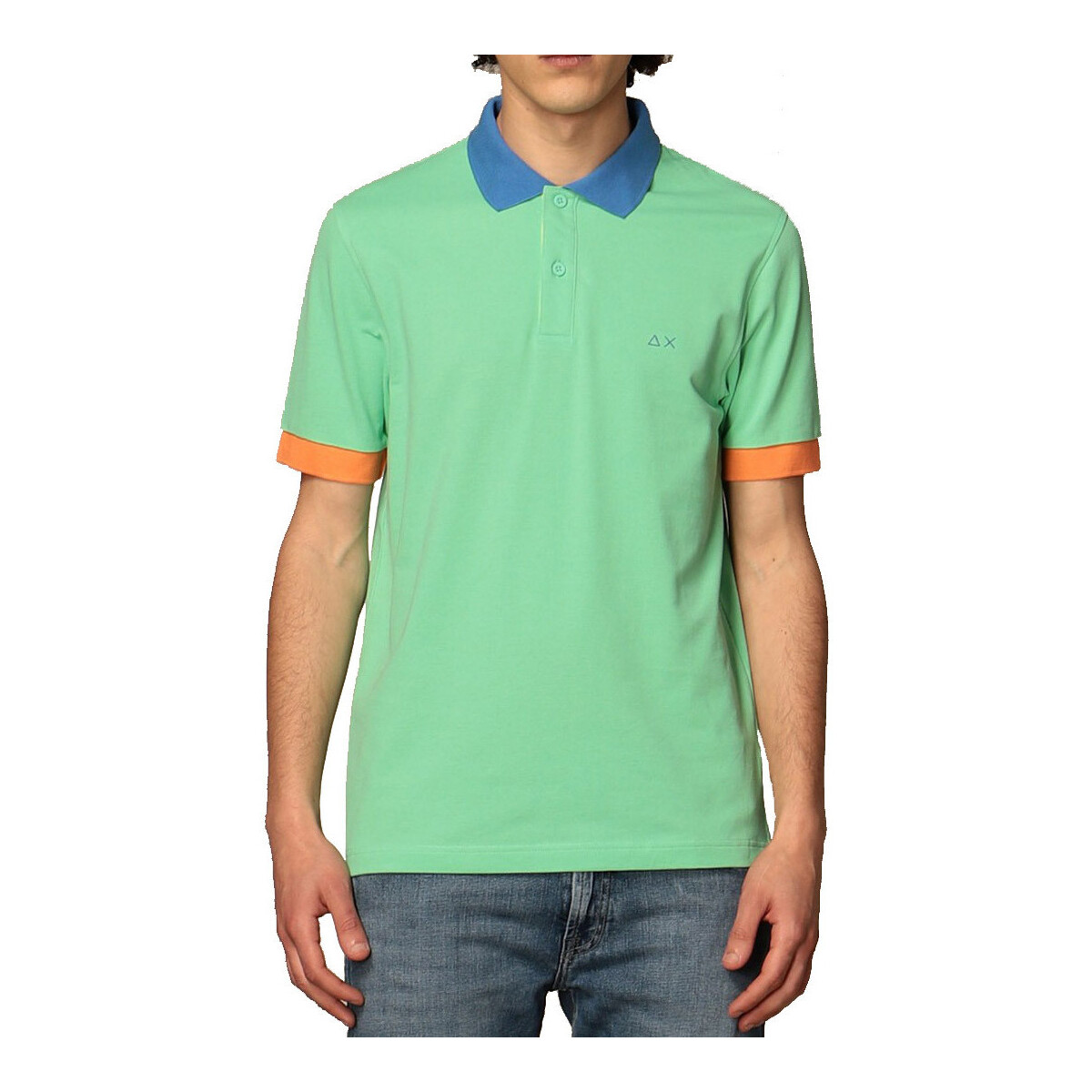 Textil Homem T-shirts e Pólos Sun68 A31112 Verde