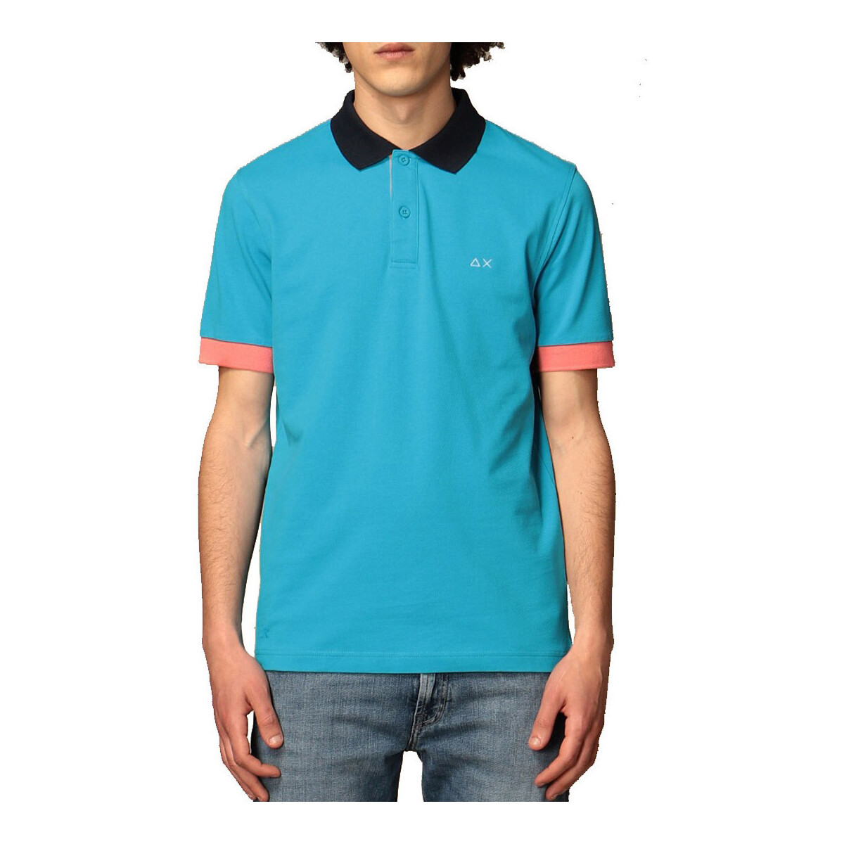 Textil Homem T-shirts e Pólos Sun68 A31112 Azul