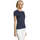 Textil Mulher T-Shirt mangas curtas Sols Camiseta IMPERIAL FIT color French Marino Azul