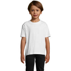Textil Criança T-Shirt mangas curtas Sols Camista infantil color blanco Blanco