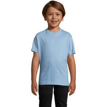 Textil Criança T-Shirt mangas curtas Sols Camista infantil color Azul cielo Azul