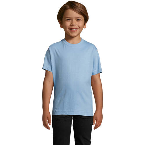 Textil Criança Polos mangas curta Sols Camista infantil color Azul cielo Azul
