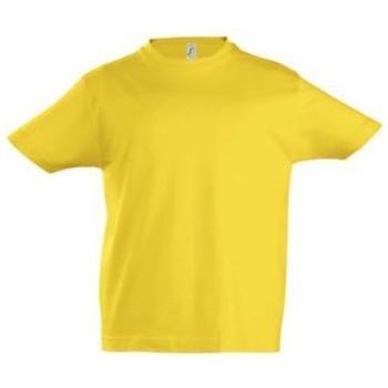 Textil Criança T-Shirt mangas curtas Sols Camista infantil color Amarillo Amarelo