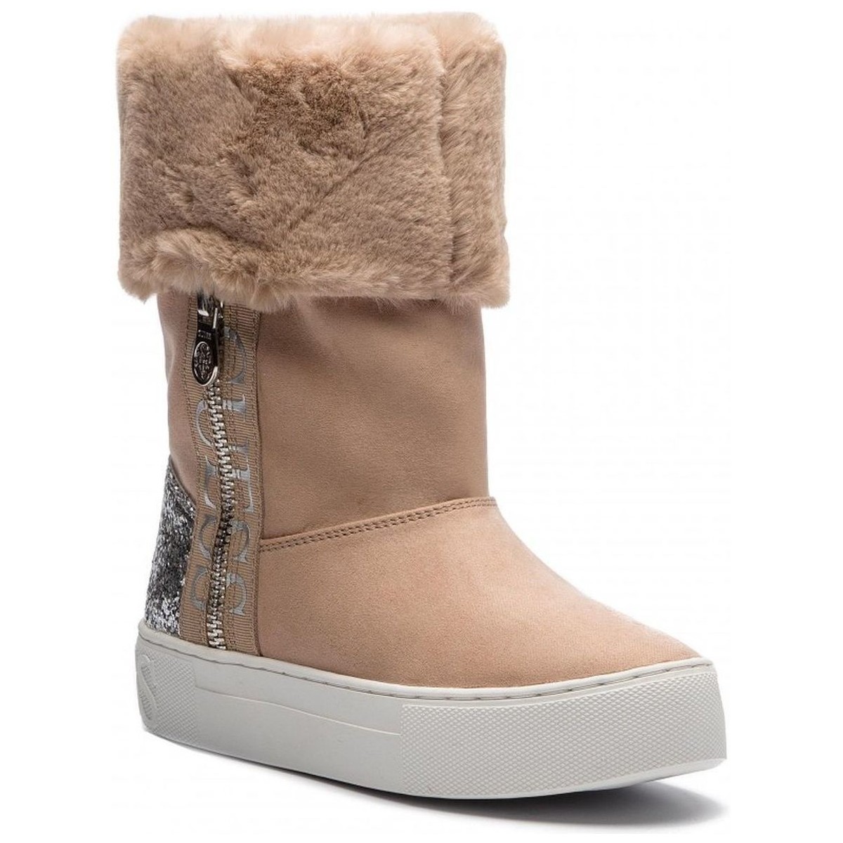 Sapatos Mulher Botins Guess MARSIE STIVALETTO  LIGHT NATURAL FLMAE4 ESU12 Rosa