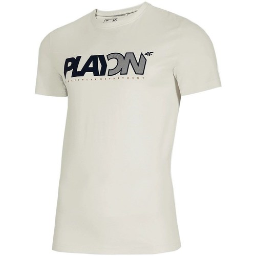 Textil Homem T-Shirt HAIDEN curtas 4F TSM013 Branco