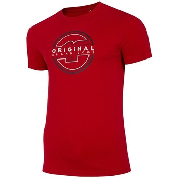 Textil Homem Neri Long Sleeve T Shirt Mens 4F TSM019 Vermelho