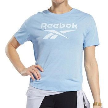 Textil Mulher T-Shirt mangas curtas Reebok AEROBIC Sport  Azul