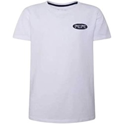 Textil Rapaz T-Shirt mangas curtas Pepe jeans con  Branco