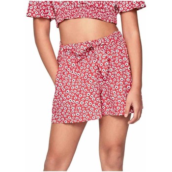 Textil Rapariga Shorts / Bermudas Pepe white JEANS  Vermelho