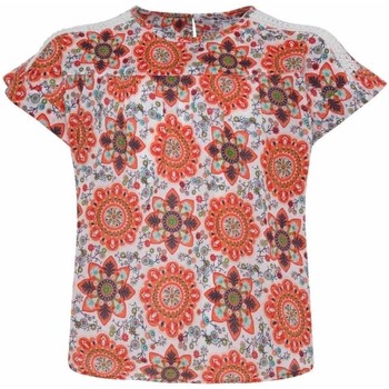 Textil Rapariga floral-print asymmetric-hem dress Schwarz Pepe jeans  Multicolor