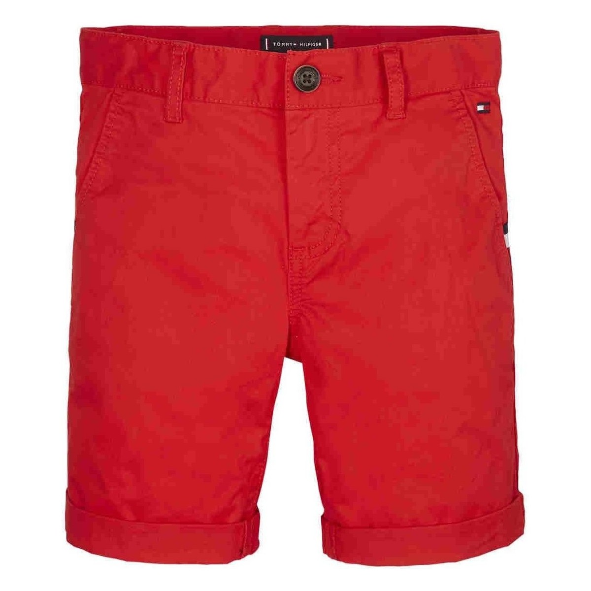 Textil Rapaz Shorts / Bermudas Tommy Hilfiger  Vermelho