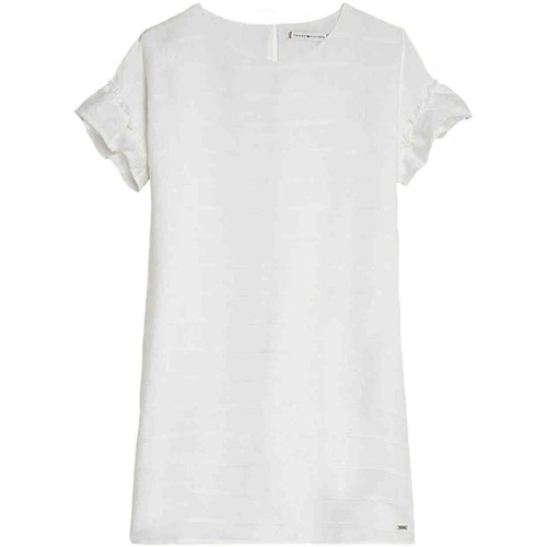 Textil Rapariga Vestidos Tommy Rose Hilfiger  Branco