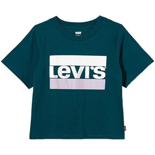 Textil Rapariga T-Shirt mangas curtas Levi's  Verde