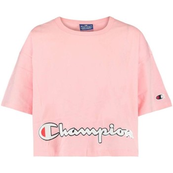 Textil Rapariga T-Shirt mangas curtas Champion  Rosa