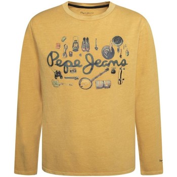 Textil Rapaz T-Shirt mangas curtas Pepe jeans  Ouro