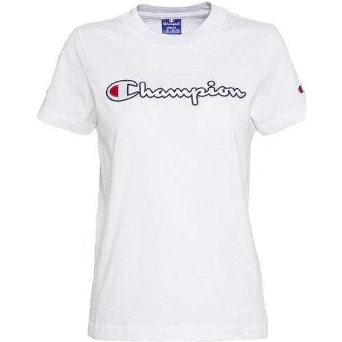 Textil Rapariga Columbia CSC basis logo t-shirt i lilla Champion  Branco