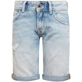 Textil Rapaz Shorts / Bermudas Pepe Fitted JEANS  Azul