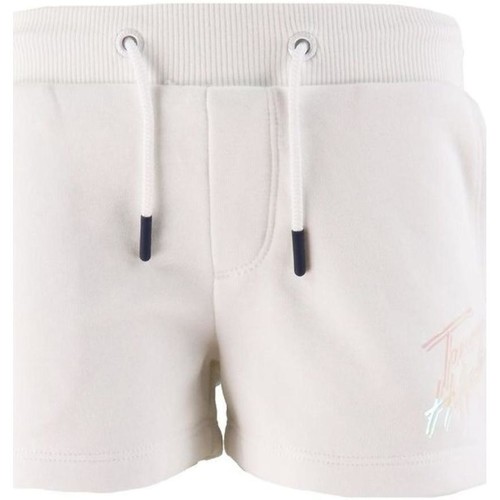 Textil Rapariga Shorts / Bermudas Tommy Hilfiger  Branco