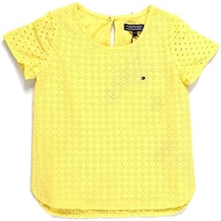 Textil Rapariga Tops / Blusas Tommy Hilfiger  Amarelo