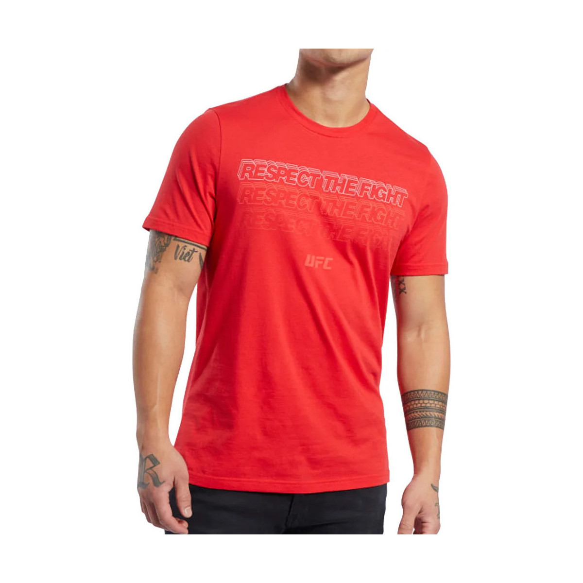 Textil Homem T-shirts e Pólos Reebok Sport  Vermelho