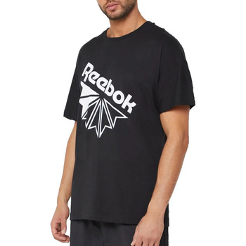 Textil Homem T-shirts e Pólos reebok Spray Sport  Preto