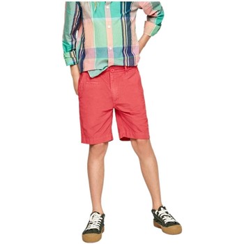 Textil Rapaz Shorts / Bermudas Pepe jeans Linen  Vermelho