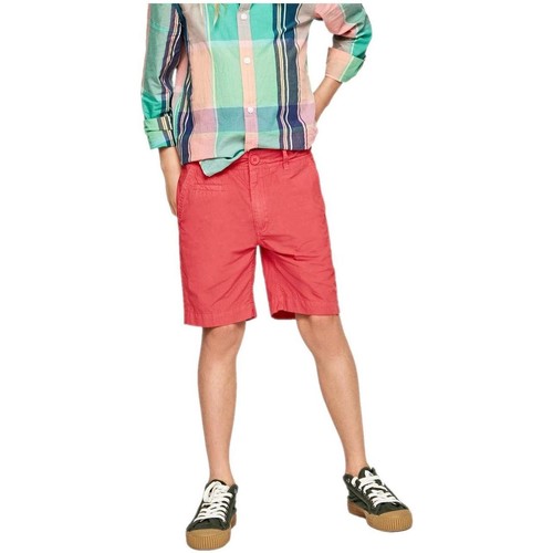 Textil Rapaz Shorts / Bermudas Pepe jeans trim  Vermelho
