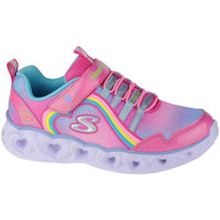Sapatos Rapariga Sapatilhas Skechers Heart Lights-Rainbow Lux Rosa