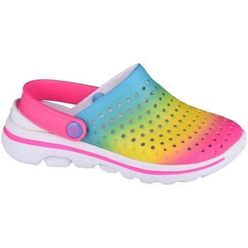 Sapatos Rapariga Tamancos Skechers GO Walk 5 Play BY Play Azul, Cor-de-rosa