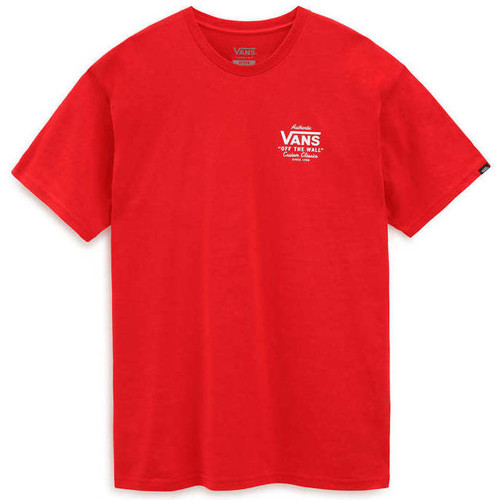 Textil Homem T-shirts e Pólos Vans T-Shirt  MN Holder ST Classic High Risk Red/White Vermelho