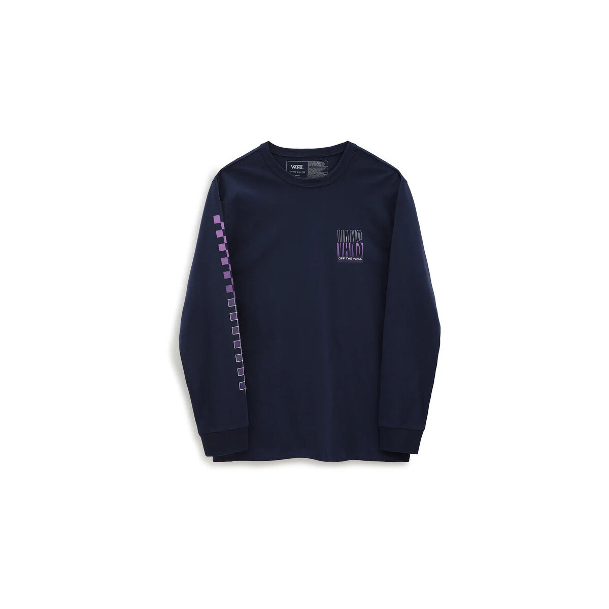 Textil Homem T-shirt mangas compridas Vans Off The Wall Classic Graphic LS Azul