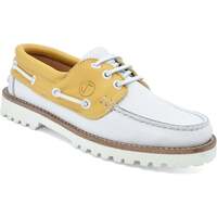 Sapatos Mulher Sapato de vela Seajure Quirimbas  Boat Shoe Amarelo e Branco