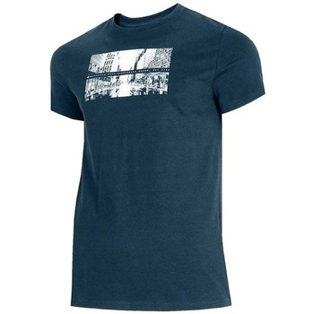 Textil Homem T-Shirt mangas curtas 4F TSM025 Azul marinho