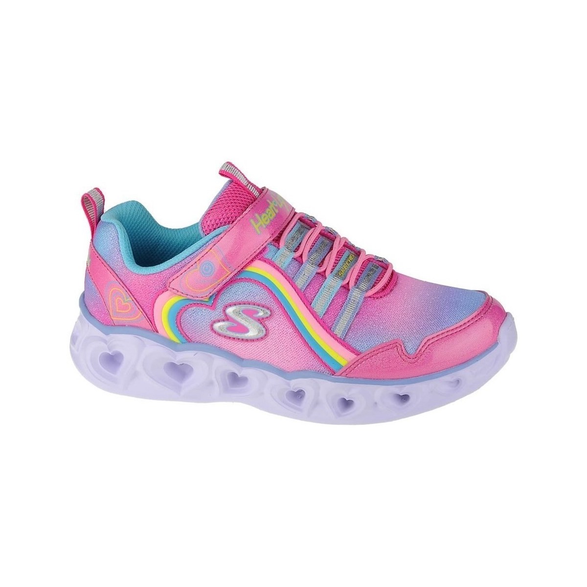 Sapatos Criança Sapatilhas Skechers Heart Lights Rainbow Lux Rosa