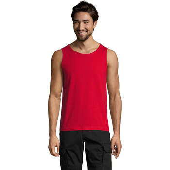 Textil Homem Sapatos & Richelieu Sols Justin camiseta sin mangas Vermelho