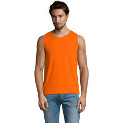 Textil Homem Tops sem mangas Sols Justin camiseta sin mangas Naranja