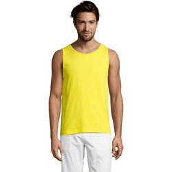 Textil Homem Tops sem mangas Sols Justin camiseta sin mangas Amarillo