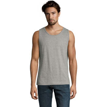 Textil Homem T-shirt Food Shoeshi Sols Justin camiseta sin mangas Cinza