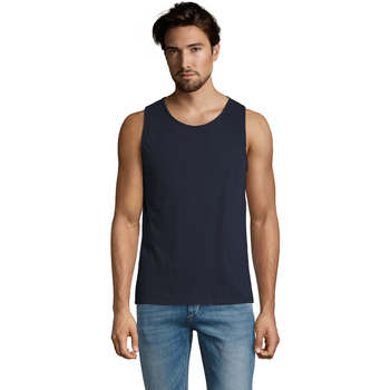 Textil Homem Outros tipos de lingerie Sols Justin camiseta sin mangas Azul