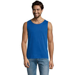 Textil Homem Alpercatas a adotar Sols Justin camiseta sin mangas Azul
