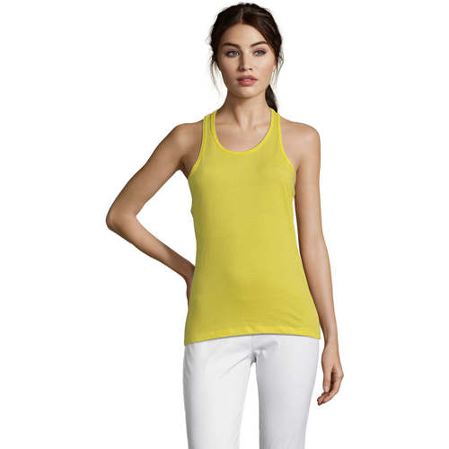 Textil Mulher Calçado de mulher a menos de 60 Sols Justin camiseta sin mangas Amarelo