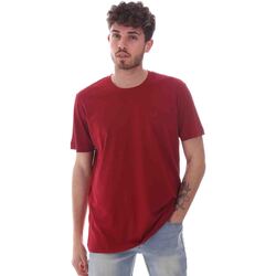 Textil Homem T-Shirt mangas curtas Key Up 2M915 0001 Vermelho