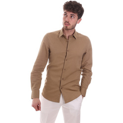 Textil Homem Camisas mangas comprida Antony Morato MMSL00628 FA400074 Bege
