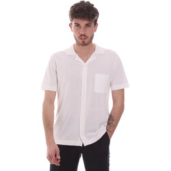 Textil Homem Camisas mangas curtas Antony Morato MMSW01183 YA100063 Branco