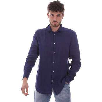 Textil Homem Camisas mangas comprida Gaudi 111GU45005 Azul