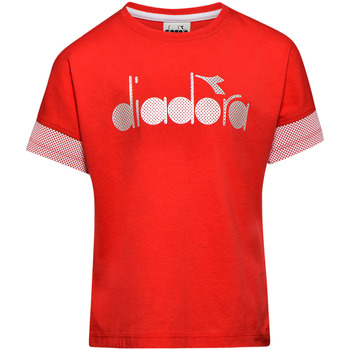 Textil Criança T-Shirt mangas curtas Diadora 102175914 Vermelho