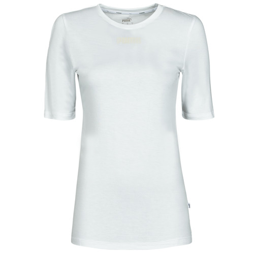 Textil Mulher T-Shirt mangas curtas Puma MBASIC TEE Branco