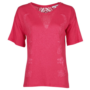Textil Mulher T-Shirt mangas curtas Desigual CLEMENTINE Vermelho