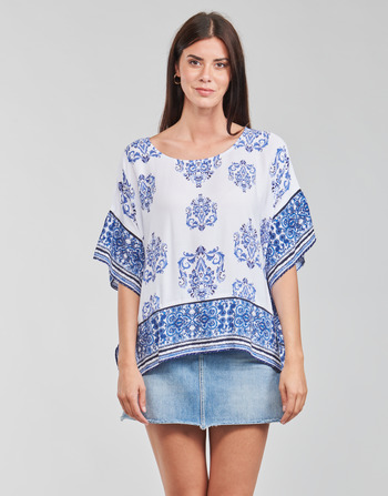 Textil Mulher Tops / Blusas Desigual ANDES Branco / Azul